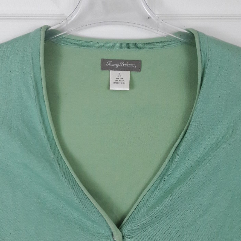 Tommy Bahama Silk blend Cardigan Sweater Small - Picture 4 of 5